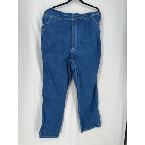 Carhartt Overalls Mens 42x32 Loose Fit Denim Overalls Workwear Bib Carpenter - Picture 6 of 8